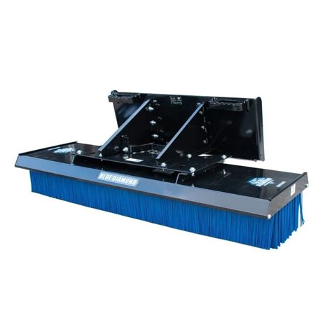 skid steer push broom|blue diamond skid broom.